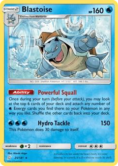 0025 Blastoise - 25/181 (Cracked Ice Holo) Holo Rare Deck Exclusives