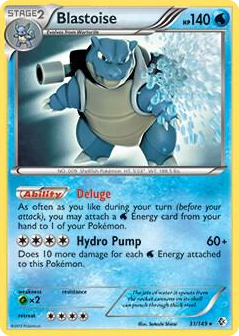 0031 Blastoise - 31/149 (Non-Holo) Rare Deck Exclusives