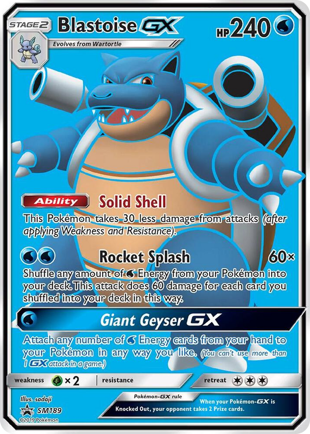 SM189 Blastoise GX - SM189 Promo SM Promos