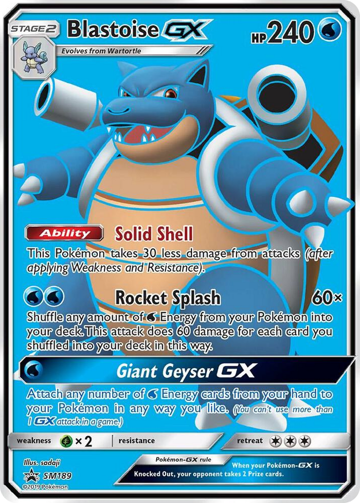 SM189 Blastoise GX - SM189 Promo SM Promos