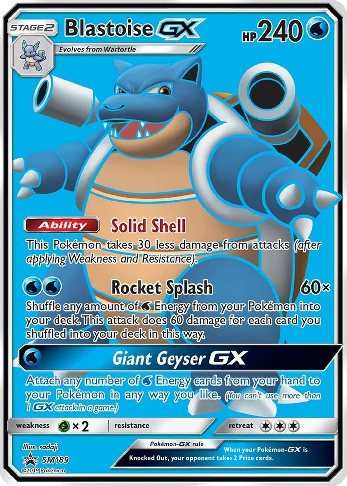 SM189 Blastoise GX - SM189 Promo SM Promos