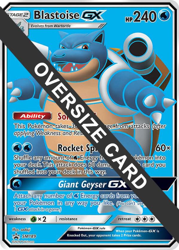 SM189 Blastoise GX - SM189 (Black Star Promos) Promo Jumbo Cards