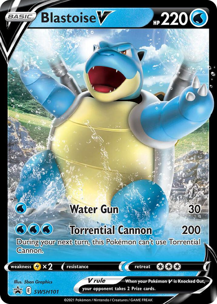 0101 Blastoise V - SWSH101 Promo Sword & Shield Promo Cards