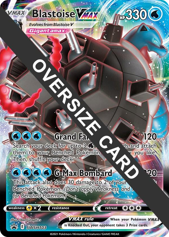 0103 Blastoise VMAX - SWSH103 Promo Jumbo Cards