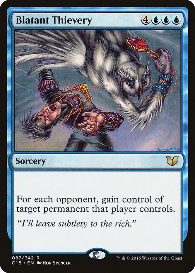 Blatant Thievery #87 R - Commander 2015 Pokemon card