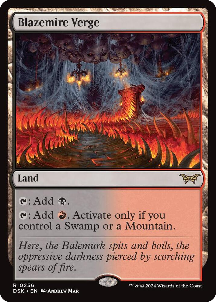 0256 Blazemire Verge R Duskmourn: House of Horror