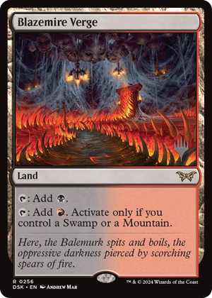 0256 Blazemire Verge R Promo Pack: Duskmourn: House of Horror