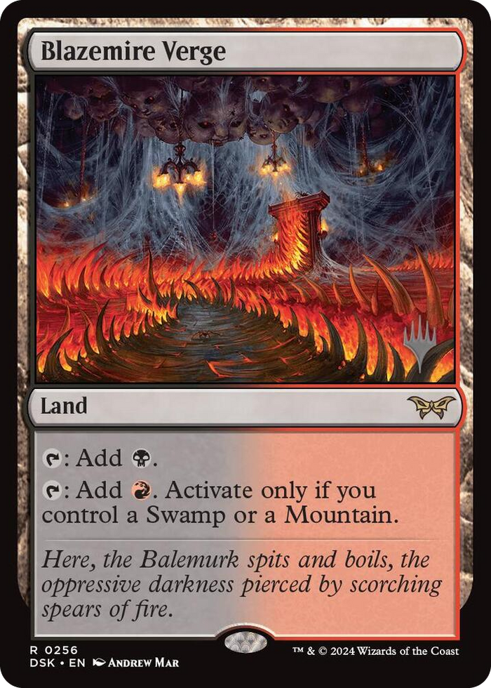 Blazemire Verge #256 R - Promo Pack: Duskmourn: House of Horror Pokemon card