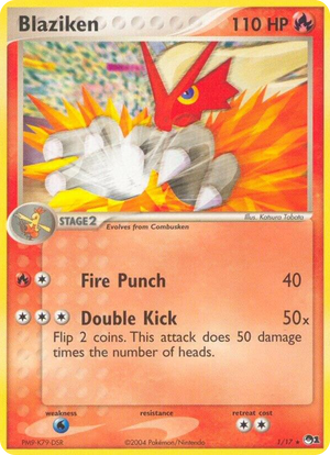 0001 Blaziken Rare POP Series 1