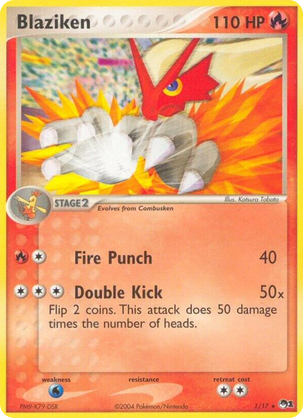 0001 Blaziken Rare POP Series 1