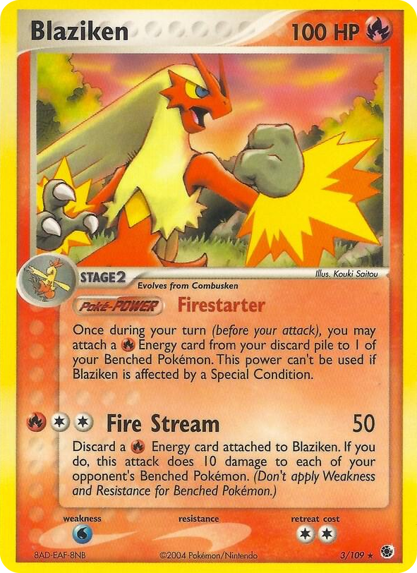 0003 Blaziken Rare EX Battle Stadium