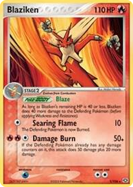 0001 Blaziken - 1/106 (Non-Holo) Rare Deck Exclusives