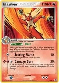 0001 Blaziken - 1/106 (Non-Holo) Rare Deck Exclusives