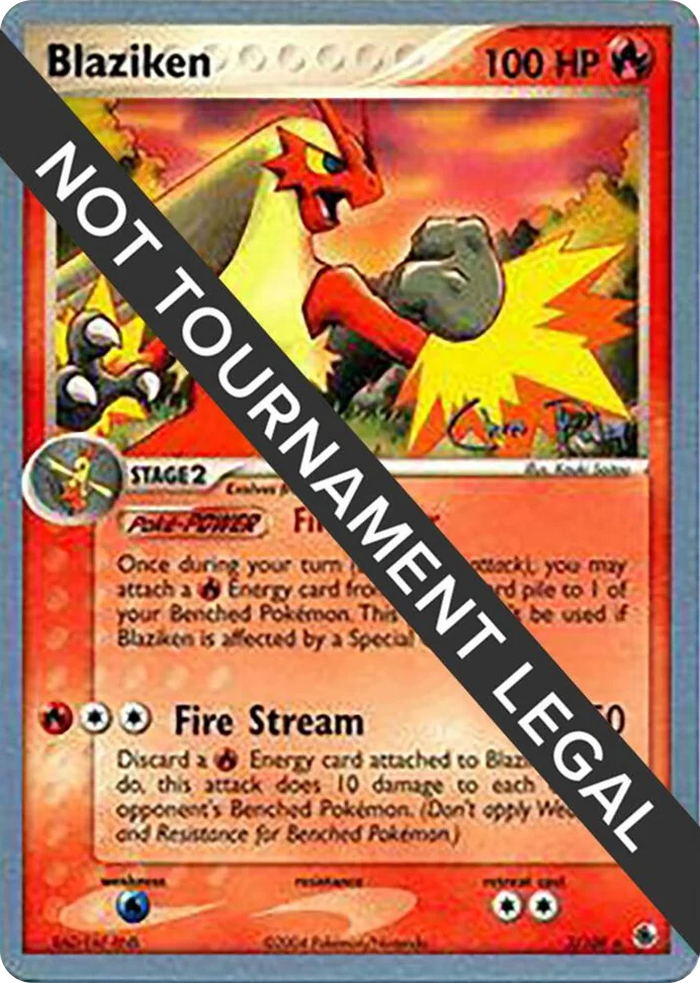 0003 Blaziken - 2004 (Chris Fulop) Holo Rare World Championship Decks