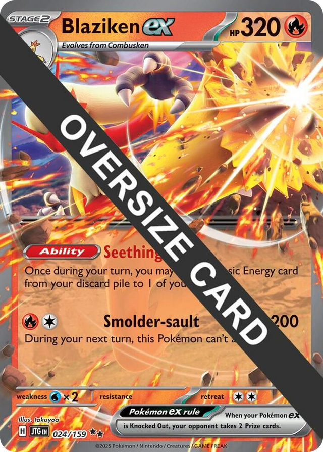 0024 Blaziken ex Double Rare Jumbo Cards