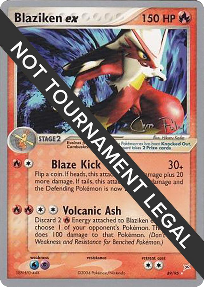 0089 Blaziken ex - 2004 (Chris Fulop) Ultra Rare World Championship Decks