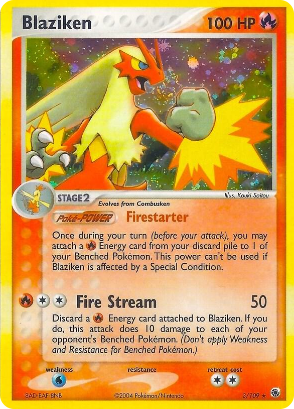 0003 Blaziken (Holo) Holo Rare EX Battle Stadium
