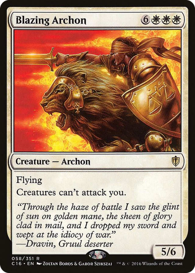 0058 Blazing Archon R Commander 2016