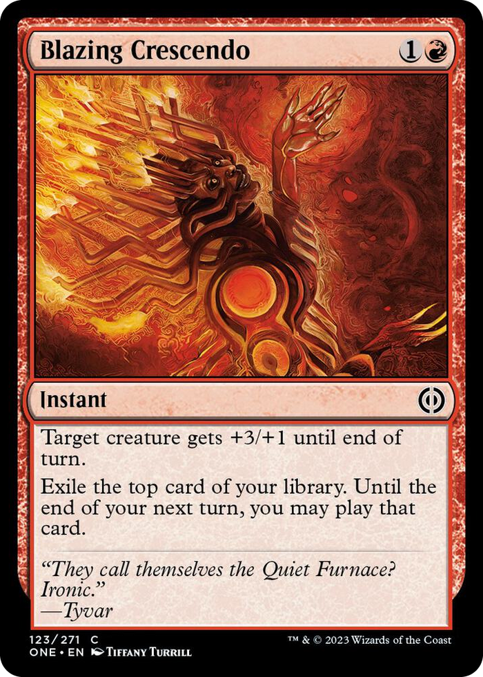 Blazing Crescendo #123 C - Phyrexia: All Will Be One Pokemon card
