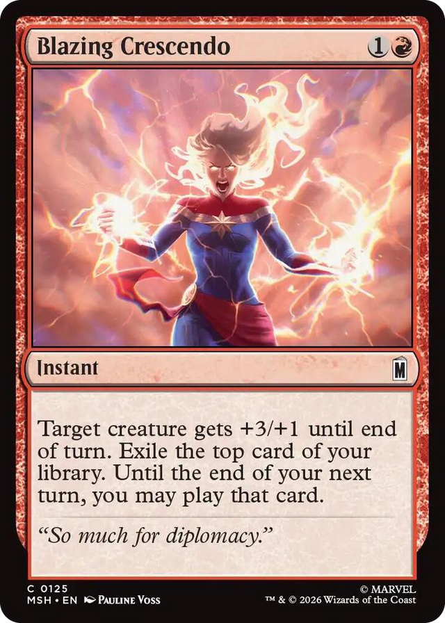 0125 Blazing Crescendo C Marvel Super Heroes