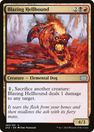 0183 Blazing Hellhound U Double Masters 2022