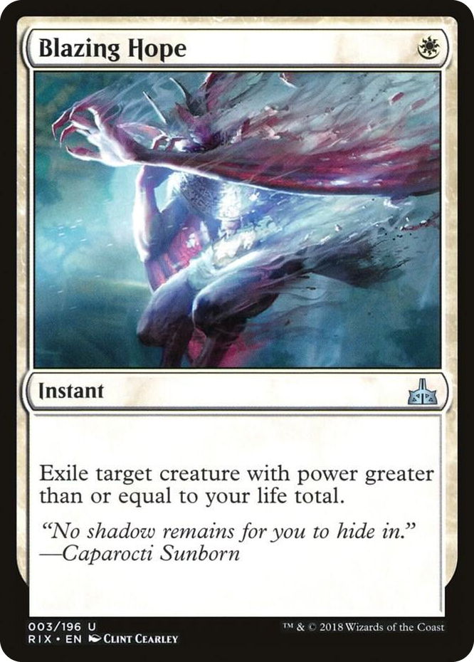 0003 Blazing Hope U Rivals of Ixalan