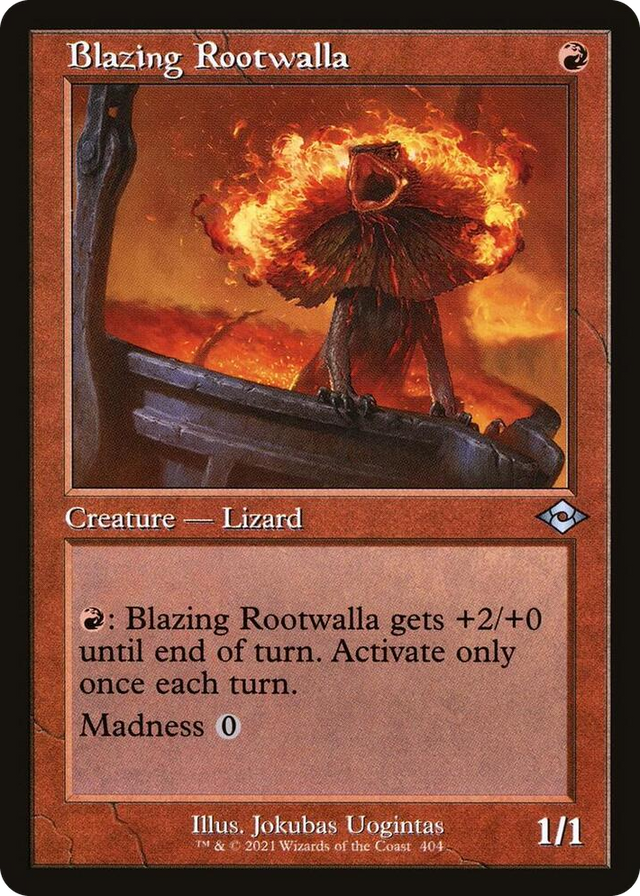 0404 Blazing Rootwalla (Retro Frame) U Modern Horizons 2