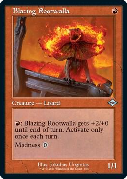 0404 Blazing Rootwalla (Retro Frame) (Foil Etched) U Modern Horizons 2