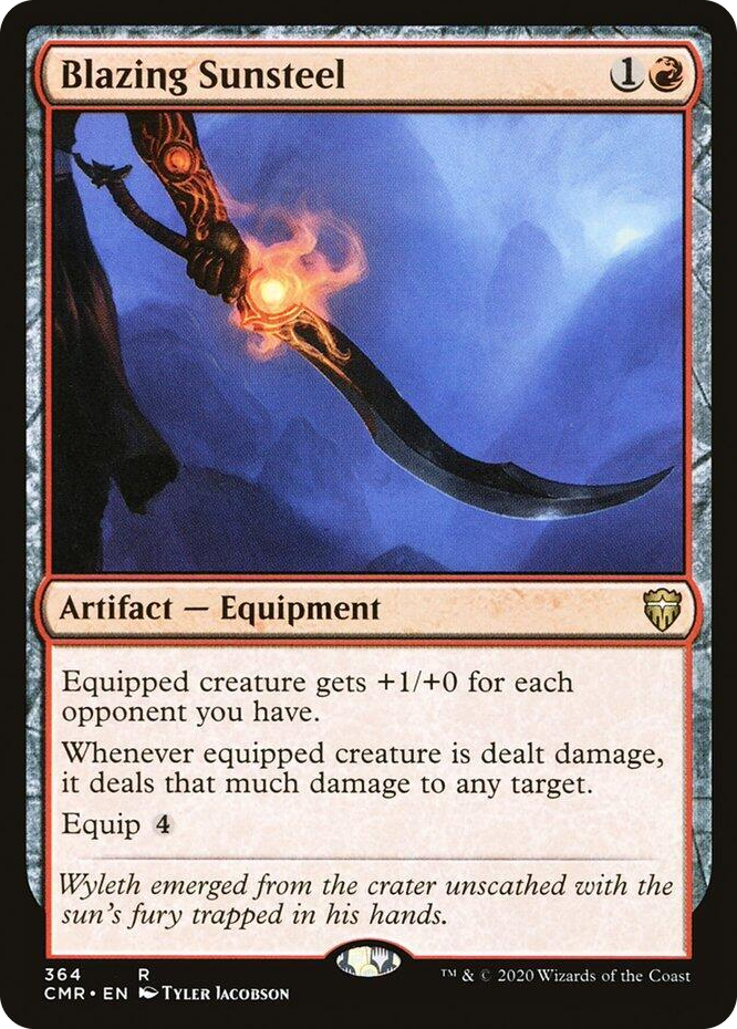 0364 Blazing Sunsteel R Commander Legends
