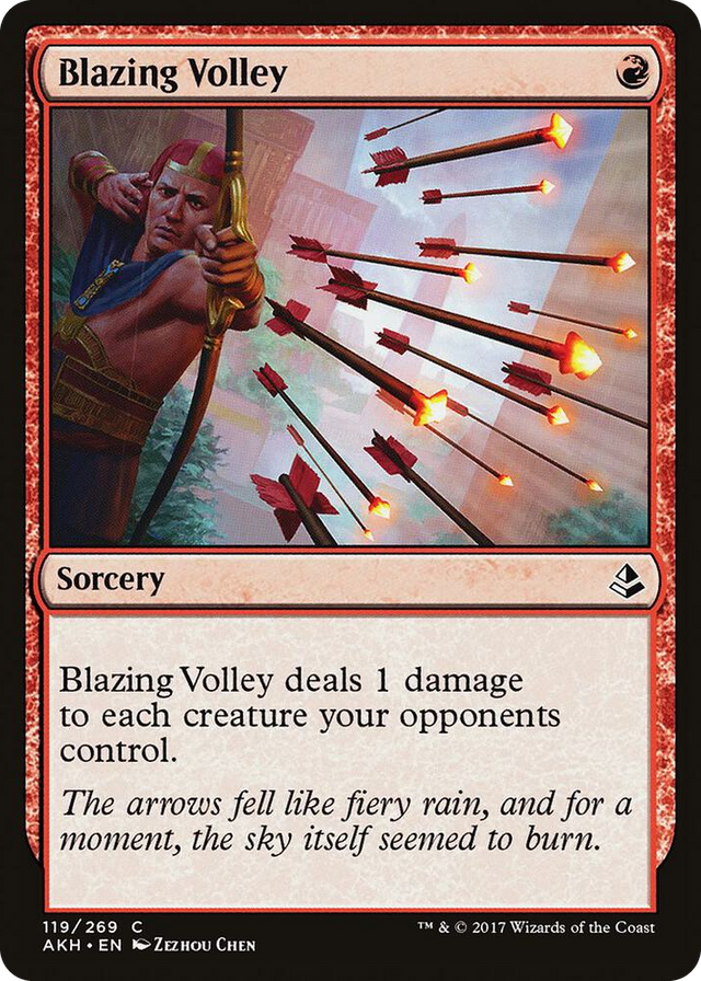0119 Blazing Volley C Amonkhet