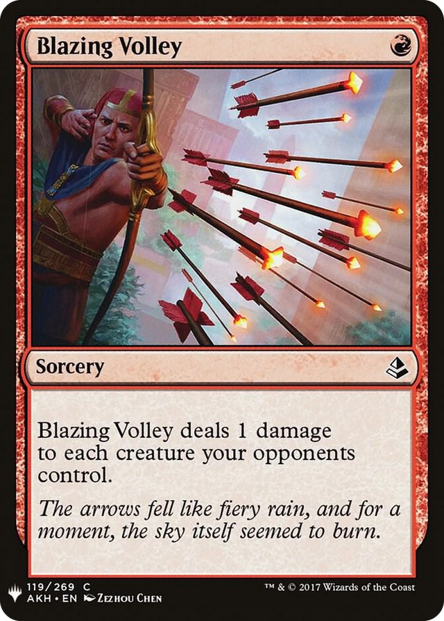 0119 Blazing Volley C The List Reprints