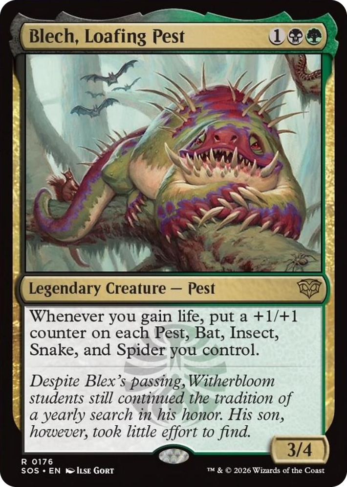 0176 Blech, Loafing Pest R Secrets of Strixhaven