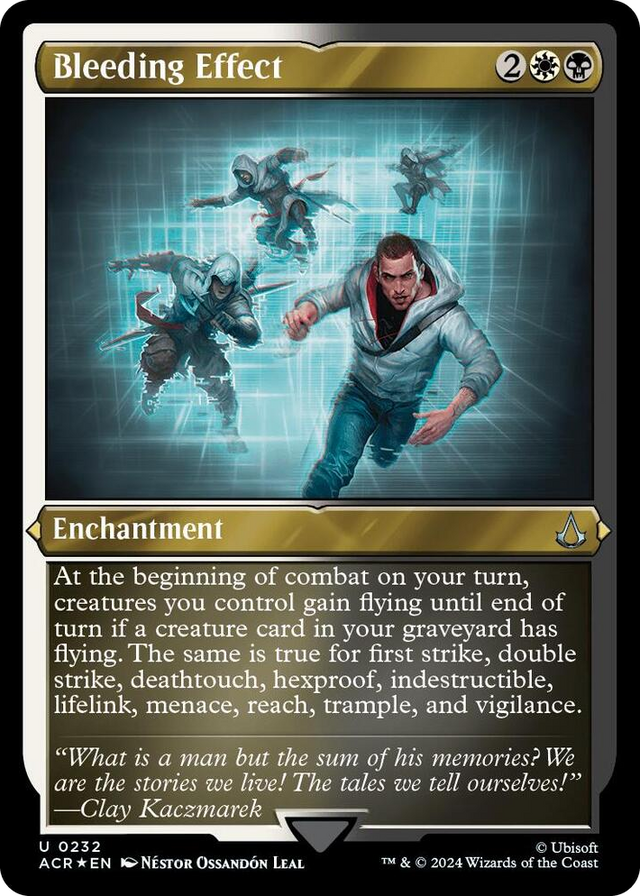 0232 Bleeding Effect (Foil Etched) U Universes Beyond: Assassin's Creed