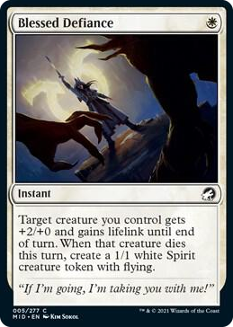 0005 Blessed Defiance C Innistrad: Midnight Hunt