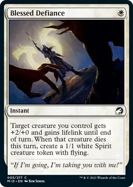 0005 Blessed Defiance C Innistrad: Midnight Hunt