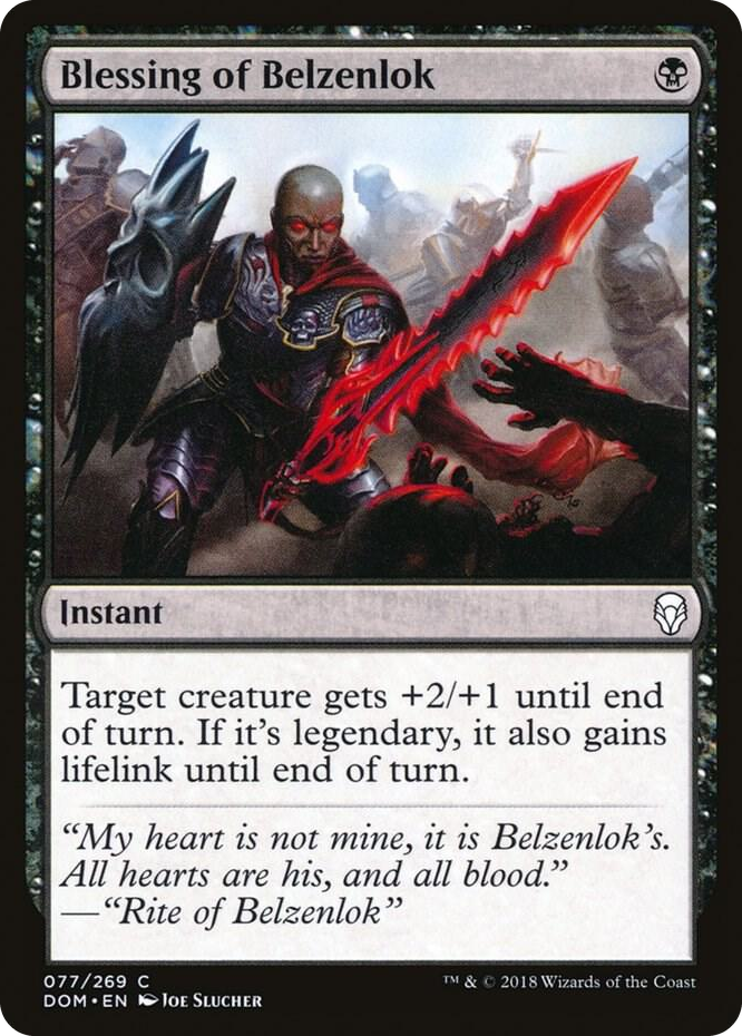 0077 Blessing of Belzenlok C Dominaria