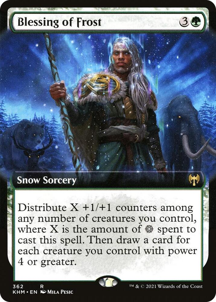 0362 Blessing of Frost (Extended Art) R Kaldheim