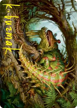 0022 Blex, Vexing Pest Art Card (Gold-Stamped Signature) S Art Series: Strixhaven