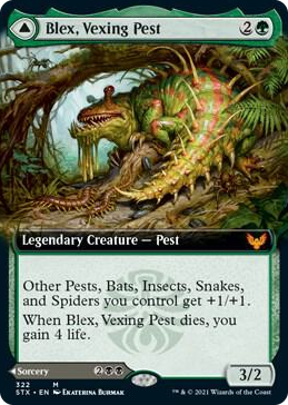 0322 Blex, Vexing Pest (Extended Art) M Strixhaven: School of Mages