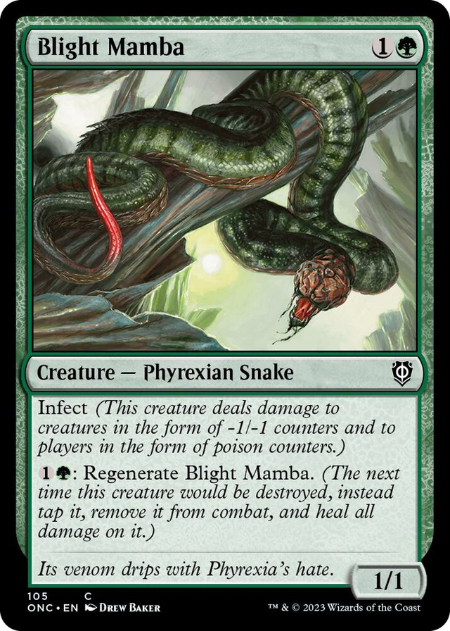 0105 Blight Mamba C Commander: Phyrexia: All Will Be One