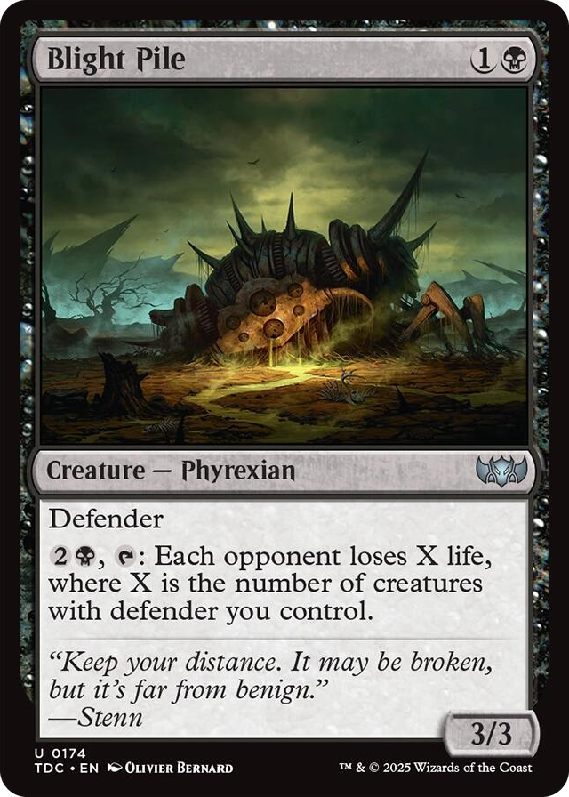 0174 Blight Pile U Commander: Tarkir: Dragonstorm