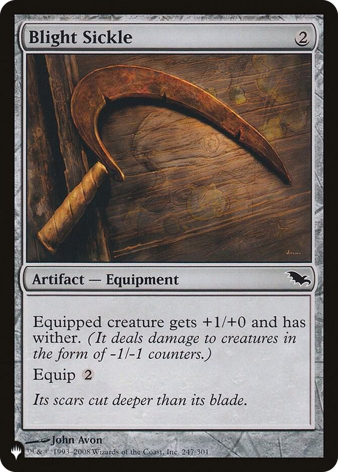 Blight Sickle #247 C - The List Reprints Pokemon card