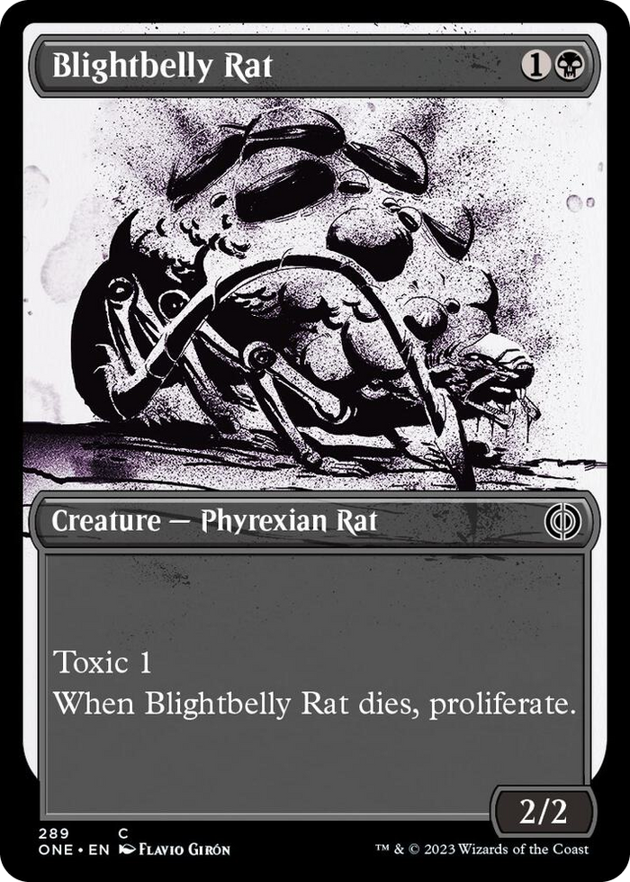Blightbelly Rat (Showcase) #289 C - Phyrexia: All Will Be One Pokemon card