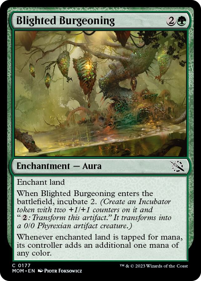 Blighted Burgeoning #177 C - March of the Machine Pokemon card