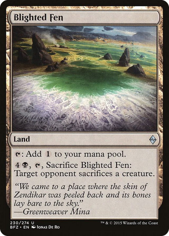 0230 Blighted Fen U Battle for Zendikar