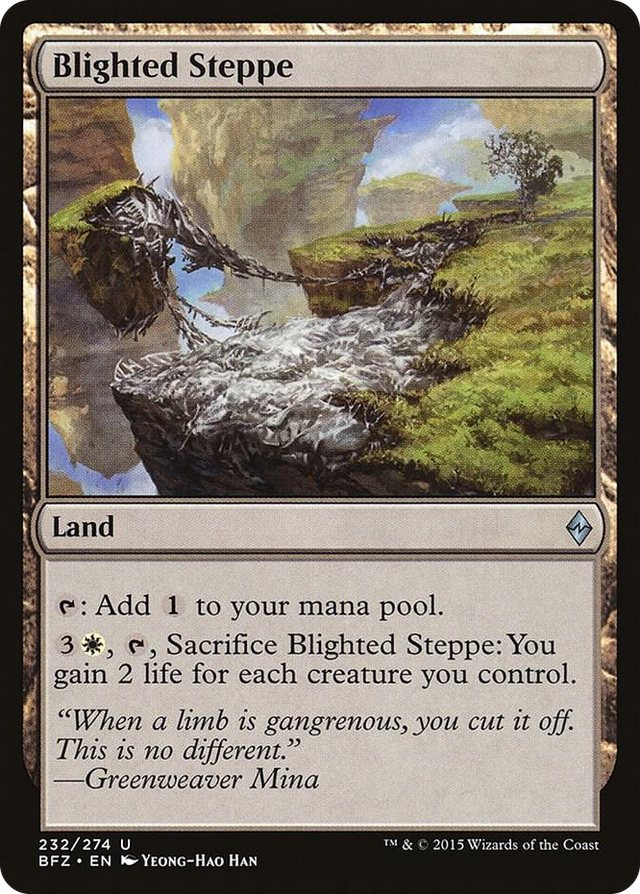 0232 Blighted Steppe U Battle for Zendikar