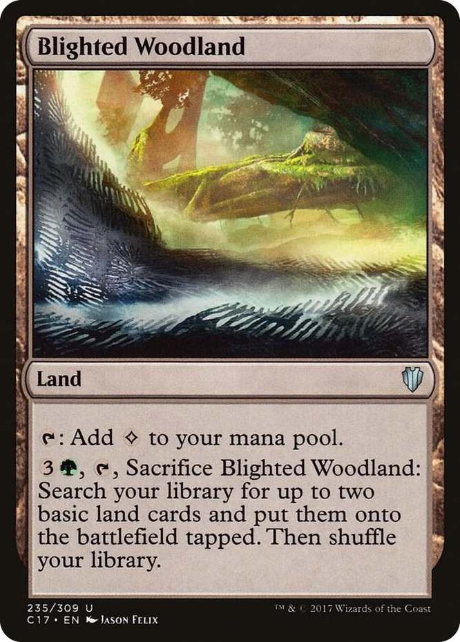 0235 Blighted Woodland U Commander 2017