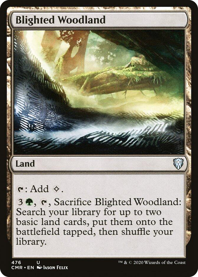 0476 Blighted Woodland U Commander Legends