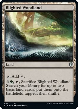 Blighted Woodland #881 U - Commander Legends: Battle for Baldur's Gate Pokemon card