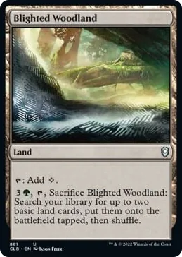 0881 Blighted Woodland U Commander Legends: Battle for Baldur's Gate